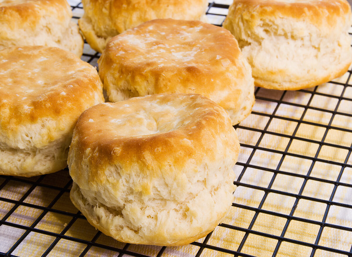 buttermilk biscuits on cooling rack