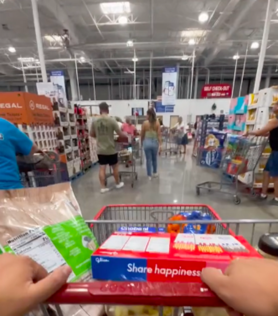 costco cart from TikTok video