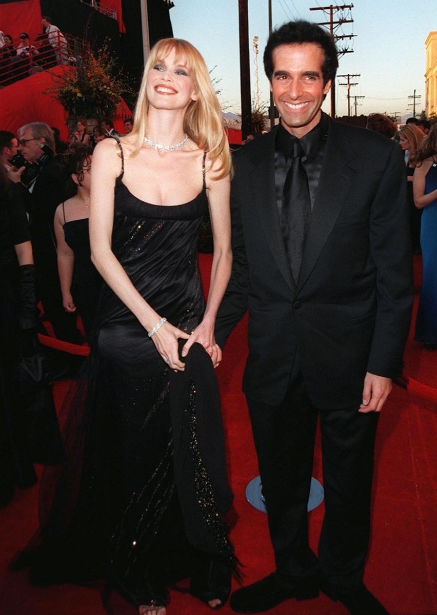 Claudia Schiffer and David Copperfield