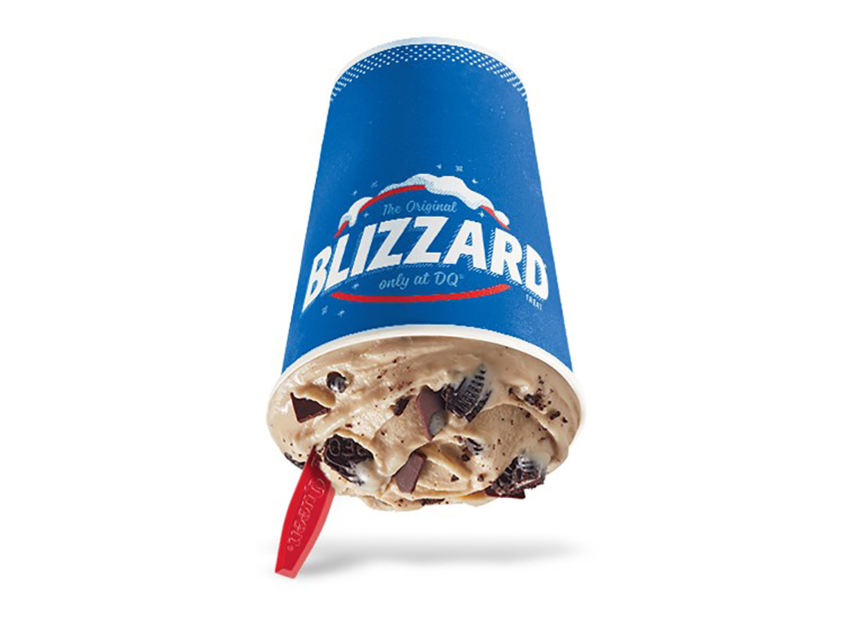 oreo mocha fudge dairy queen blizzard