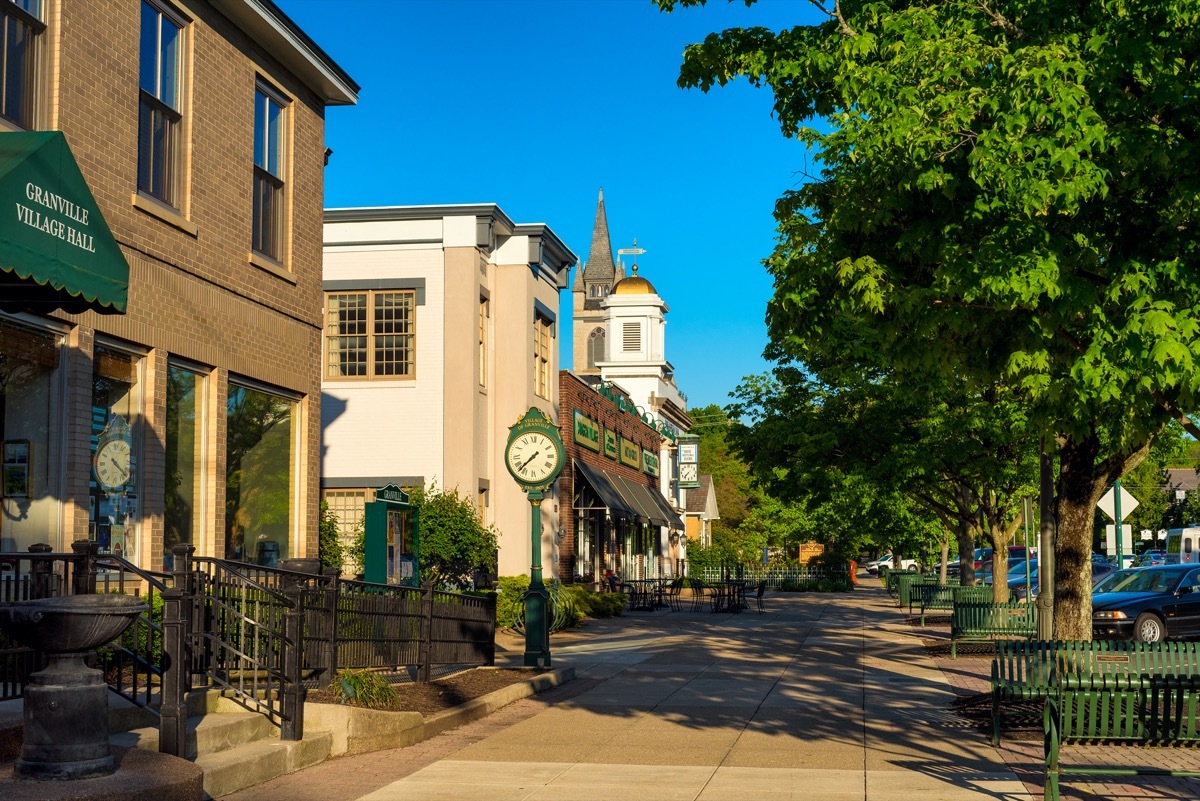 a row of houses in granville ohio