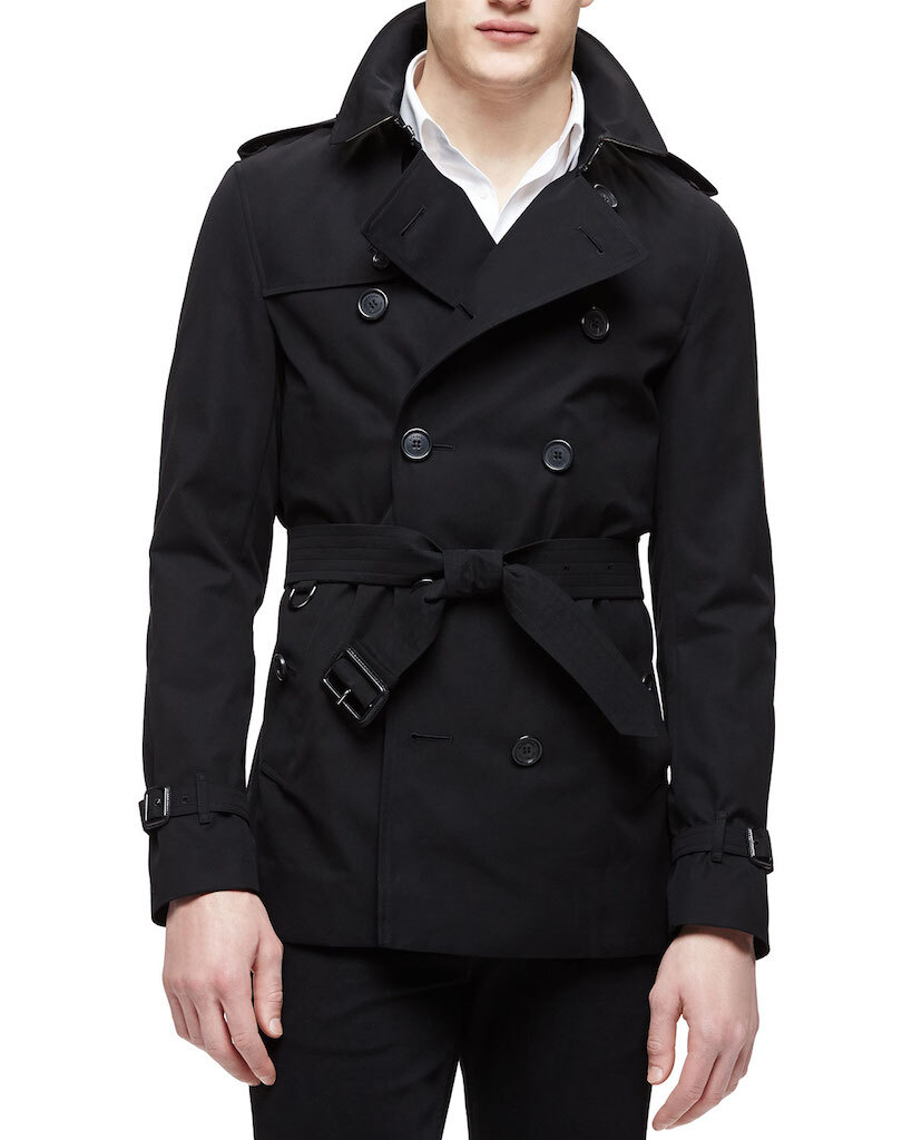 burberry short trench