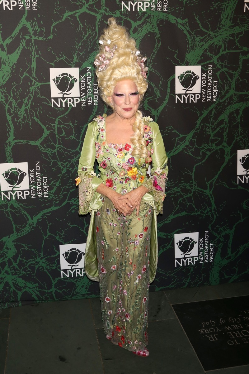 Bette Midler as Marie Antoinette on Halloween celebrity halloween costumes