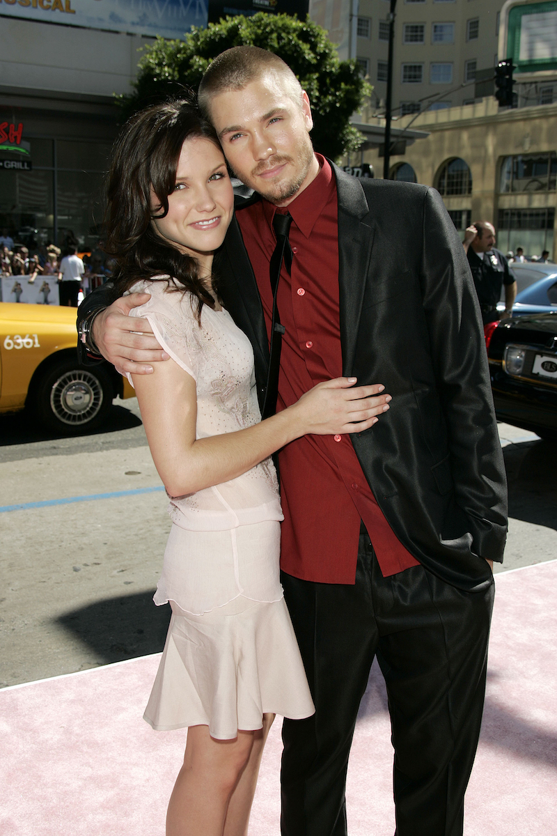 Sophia Bush and Chad Michael Murray at the premiere of 