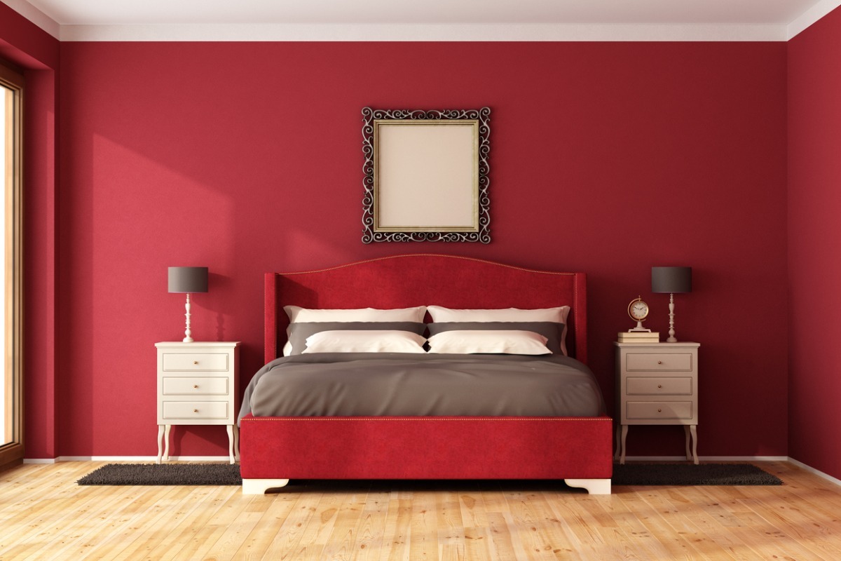 red bedroom