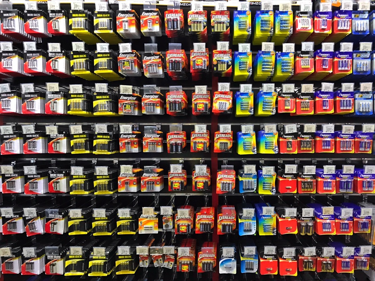 Aisle of Batteries