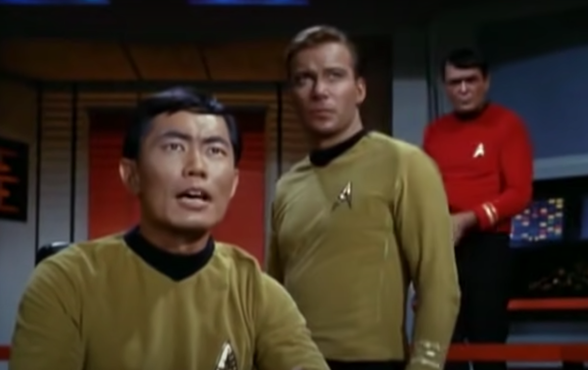 George Takei and William Shatner on 