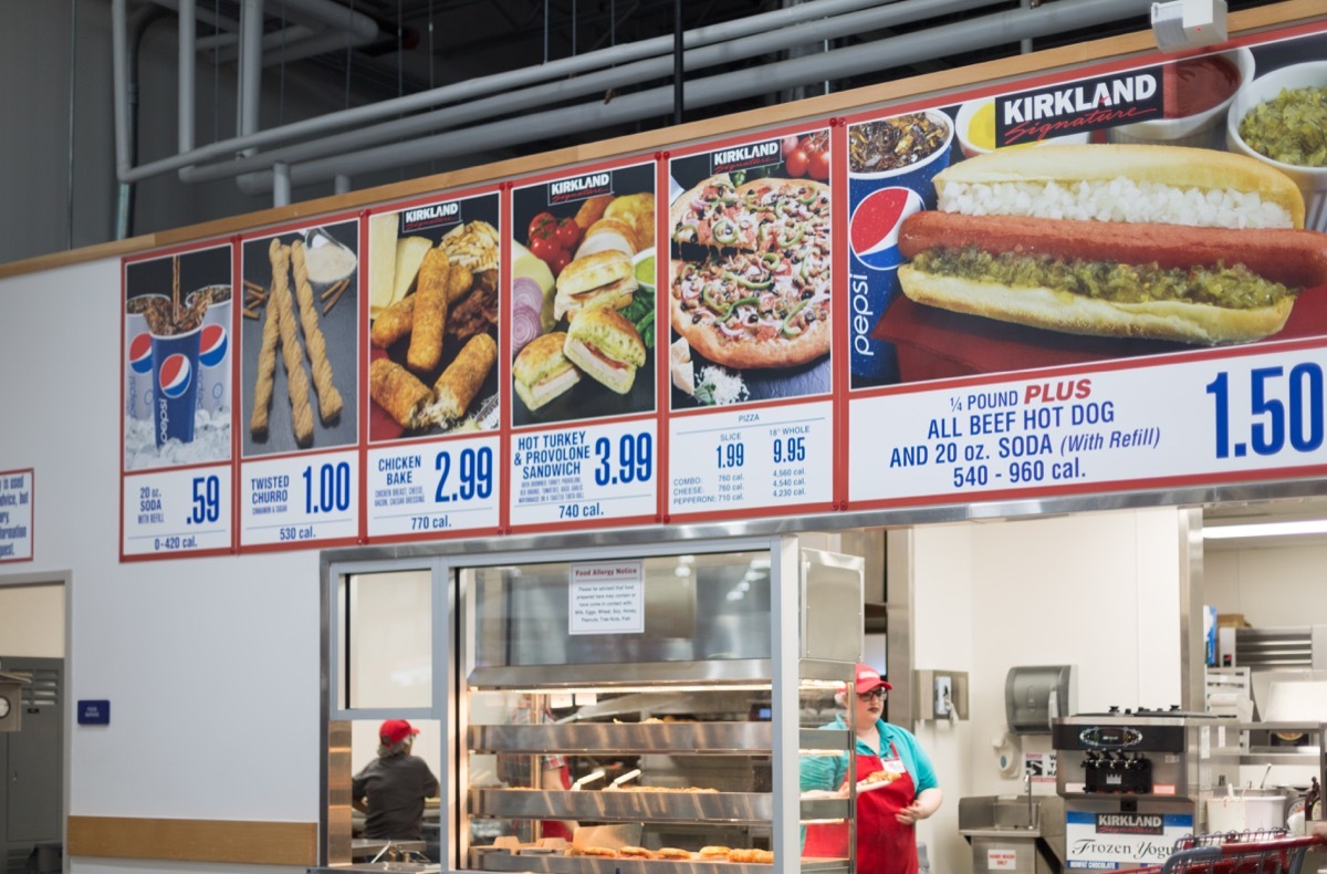 Food court of Costco, Allentown, PA, USA. October 12, 2017.