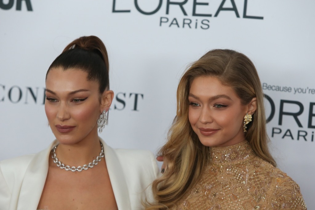 Gigi and Bella Hadid Celebrity Siblings