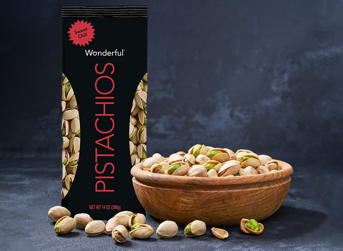 Sweet chili pistachios