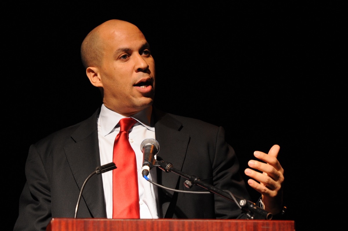 vegan celebrities - MAHWAH, NJ-MAY 3: The Honorable Cory Booker, Mayor City of Newark, speaks at the Russ Berrie Awards for Making A Difference Celebration on May 3, 2011 at Ramapo College of New Jersey in Mahwah, NJ. - Image