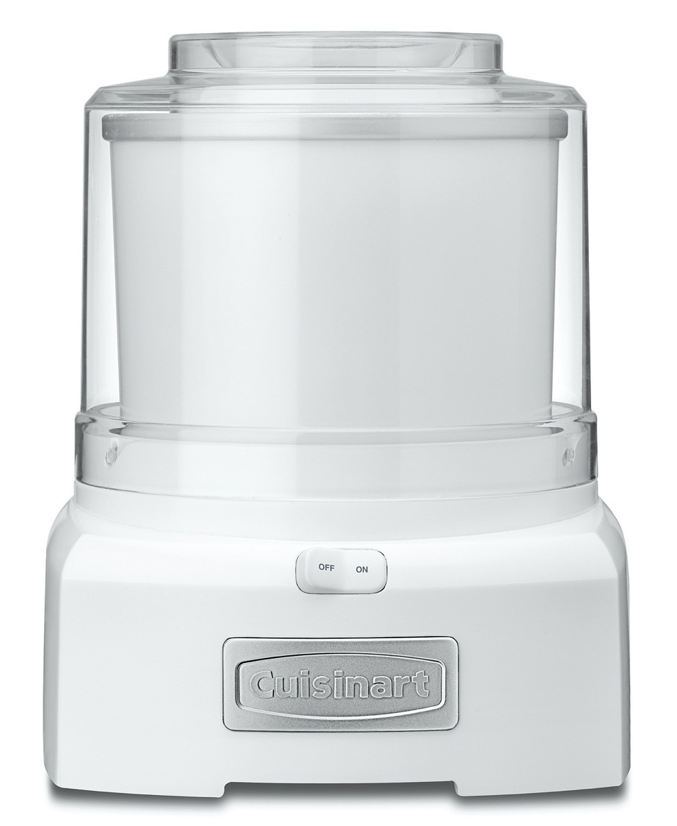 white cuisinart ice cream maker