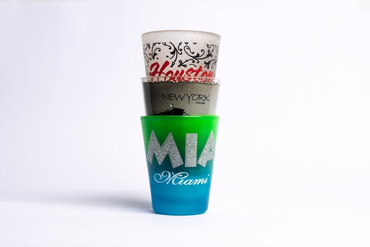 novelty vacation shot glasses