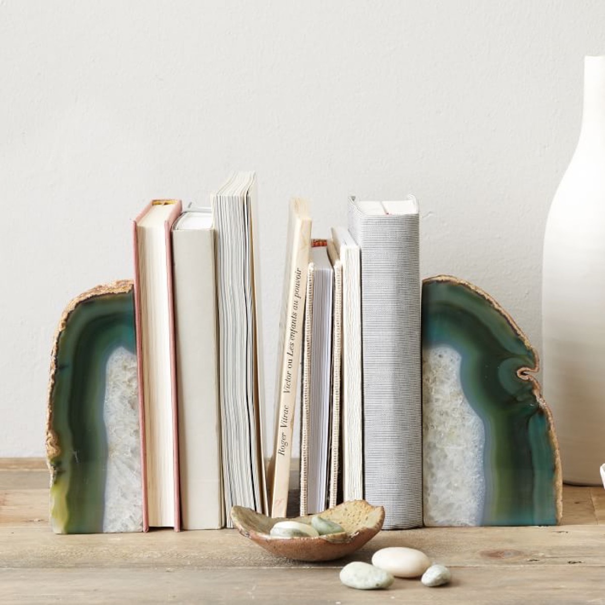 agate bookends