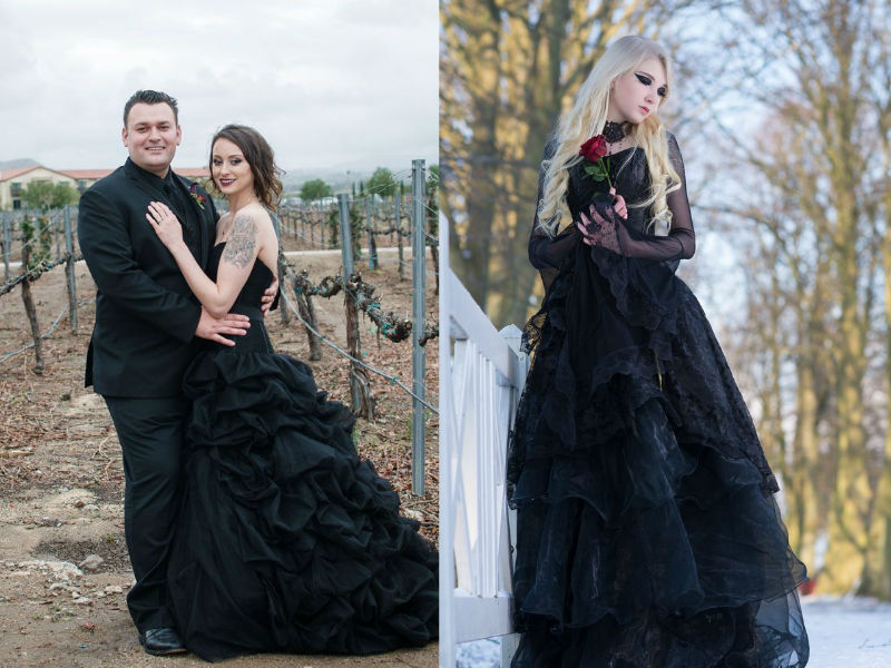 Elegant and Spooky Halloween Wedding Ideas 3