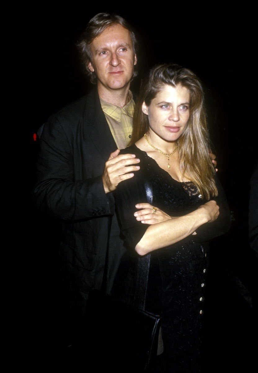 James Cameron and Linda Hamilton in 1992