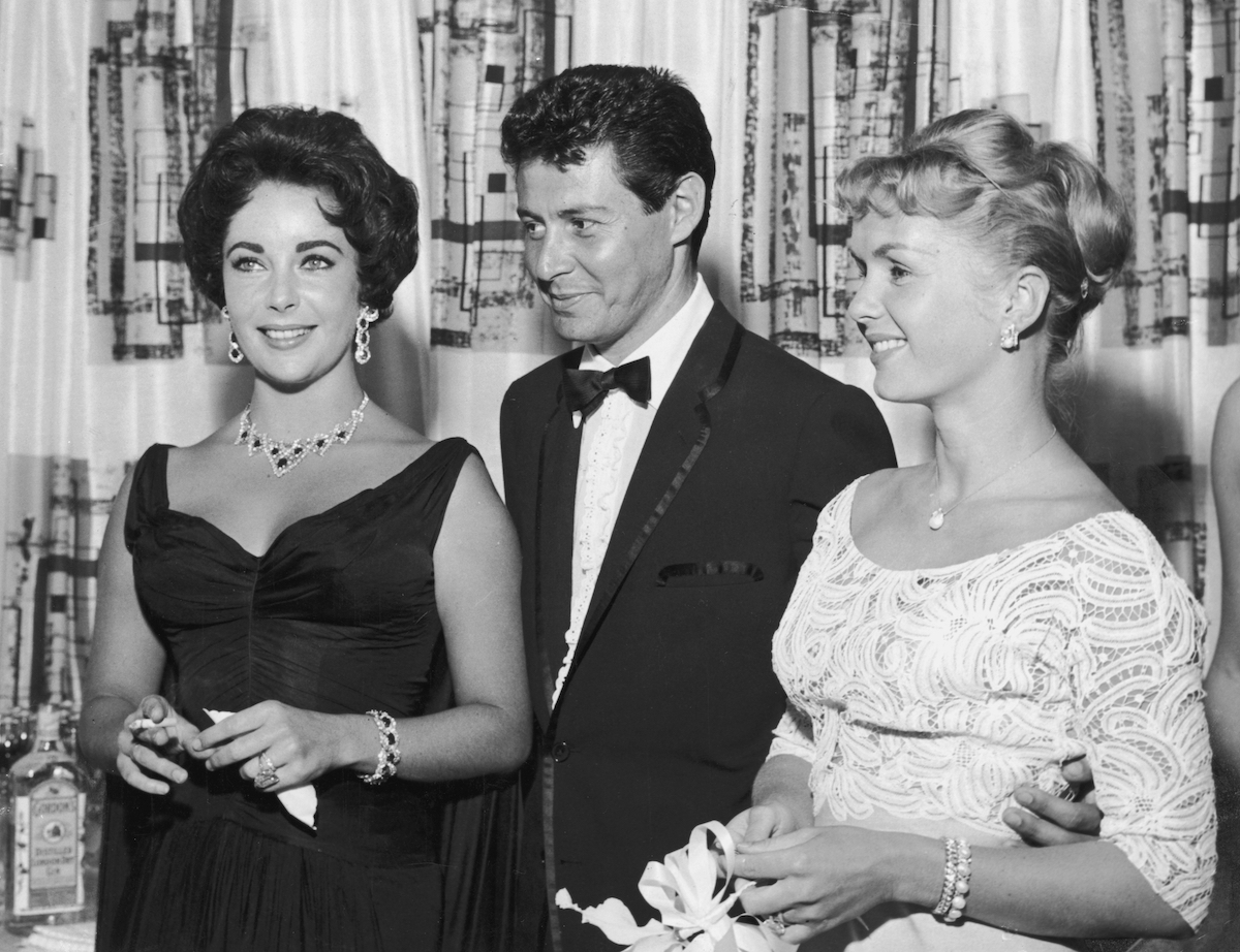 Elizabeth Taylor, Eddie Fisher, and Debbie Reynolds in 1958