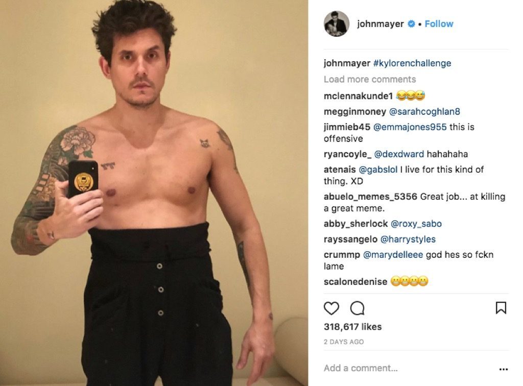 john mayer in kylorenchallenge