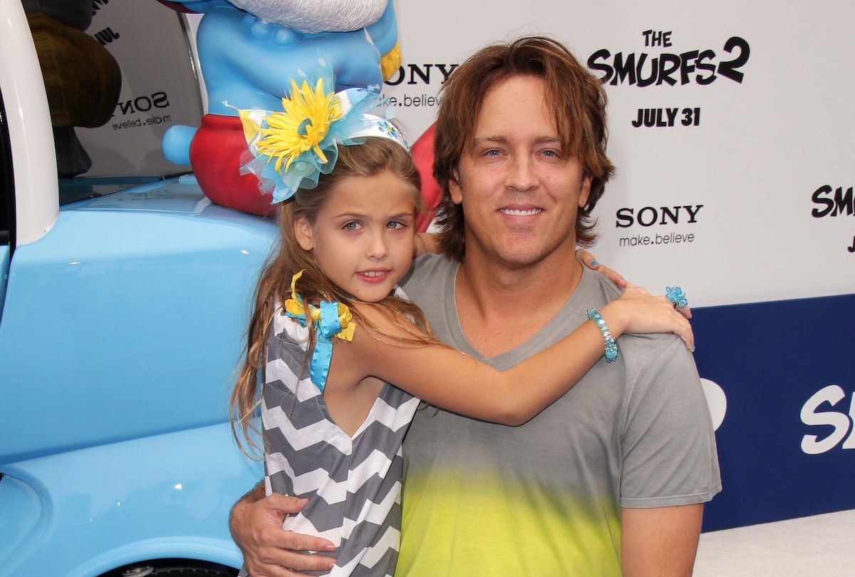 Dannielynn and Larry Birkhead at the premiere of 