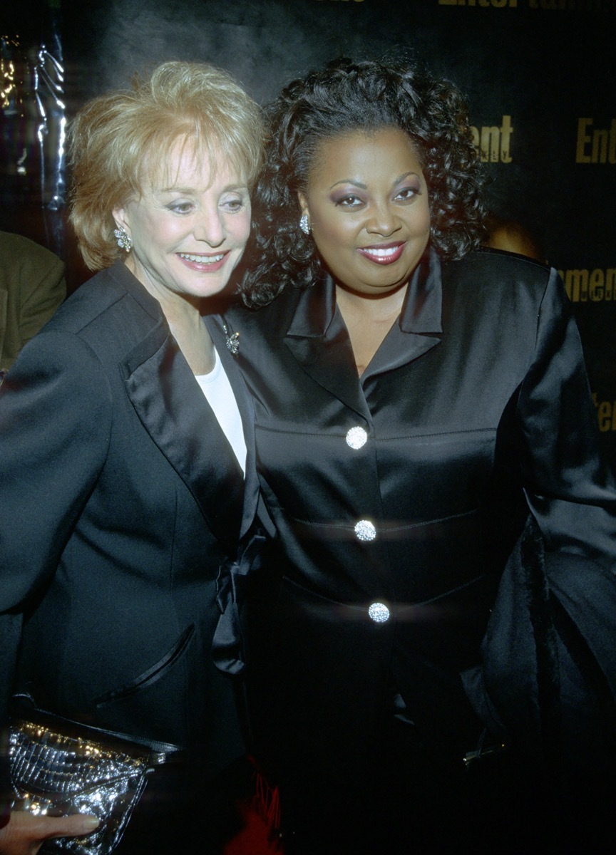 Barbara Walters and Star Jones in 1999