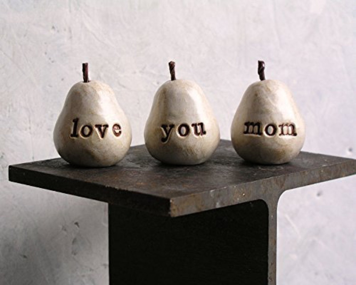 Love You Mom Pears {Handmade Items From Amazon}