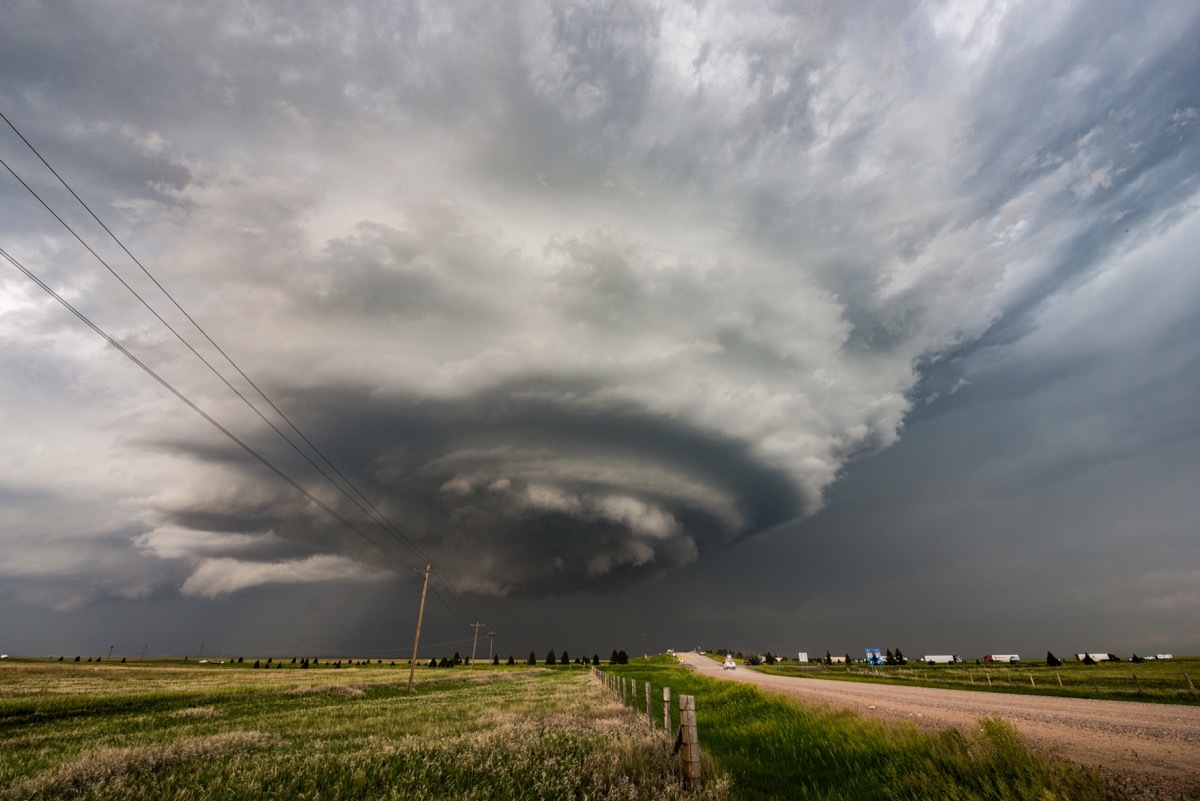 Supercell Harrisburg, Nebraska photos of rare events