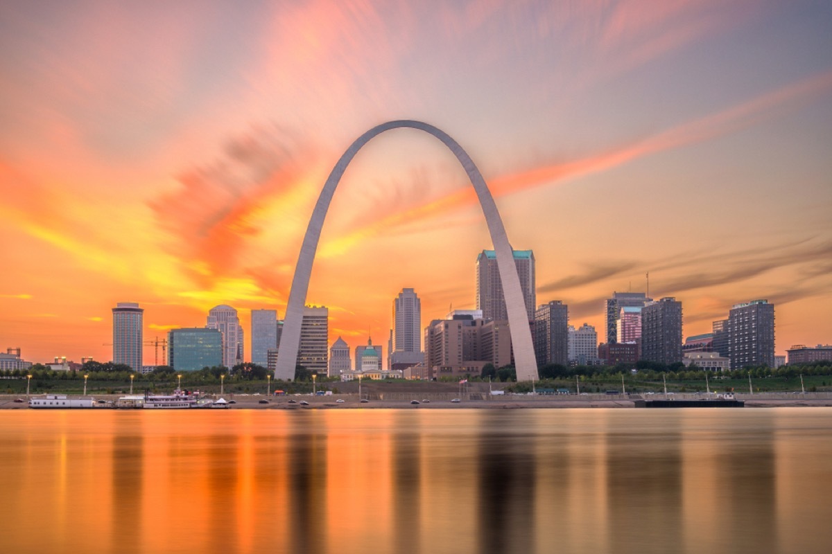 skyline of st. louis missouri