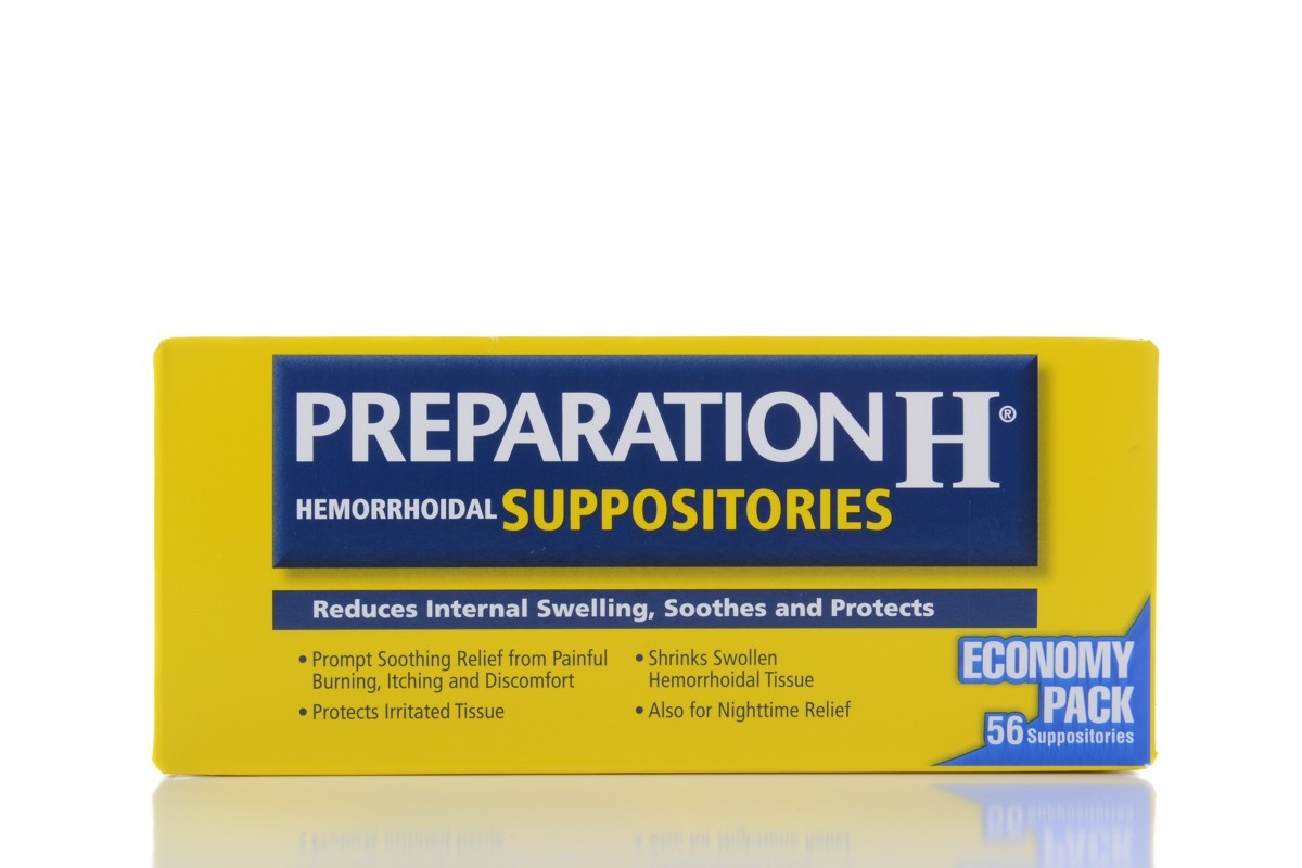 Preparation H box, pageant facts