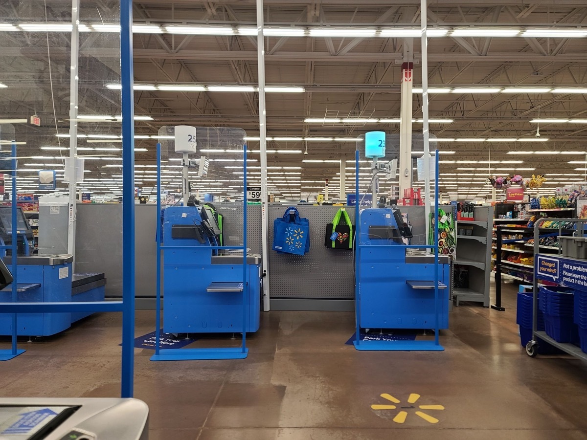 walmart self-checkouts