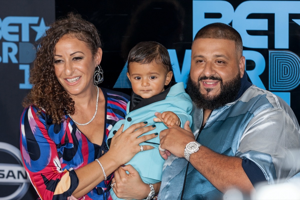 Nicole Tuck, Asahd Tuck, and DJ Khaled