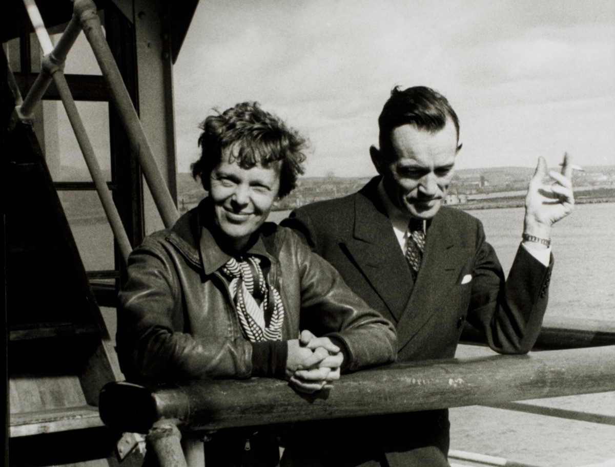 Amelia Earhart and Fred Noonan