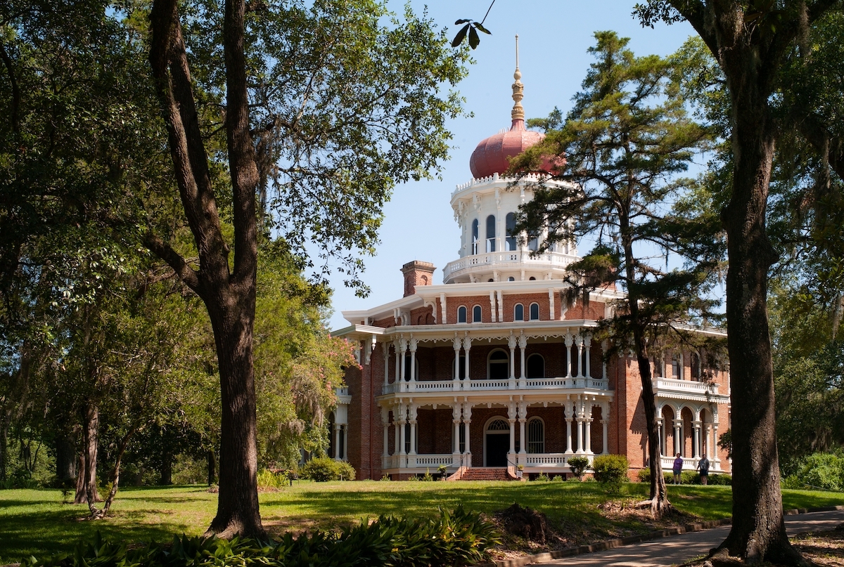 Longwood, an Antebellum Victorian Octagonal Mansion in Natchez, Mississippi