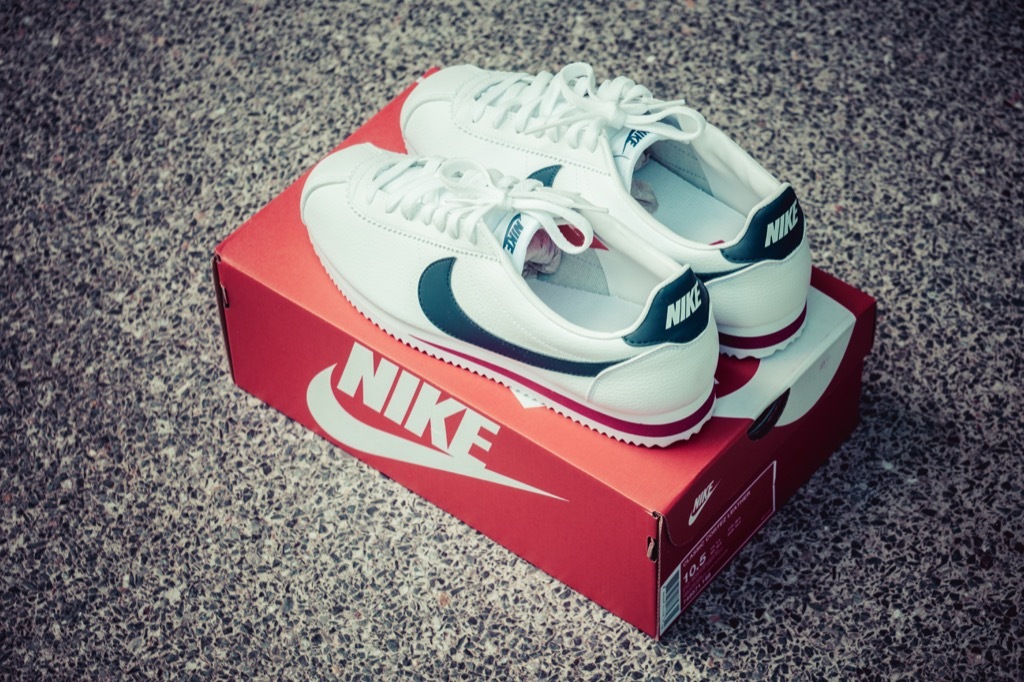 Nike Cortez shoes, great for low-maintenance upgrades