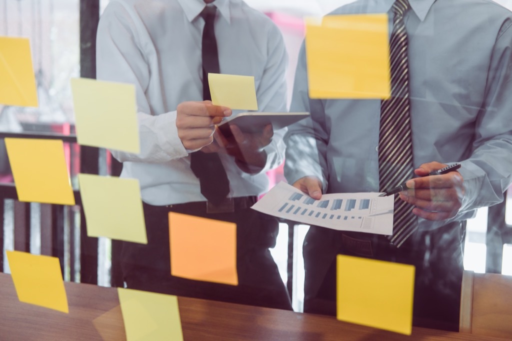 Post-It Notes on office wall most groundbreaking invention in every state