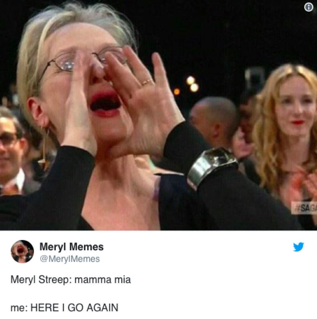 Meryl cheering