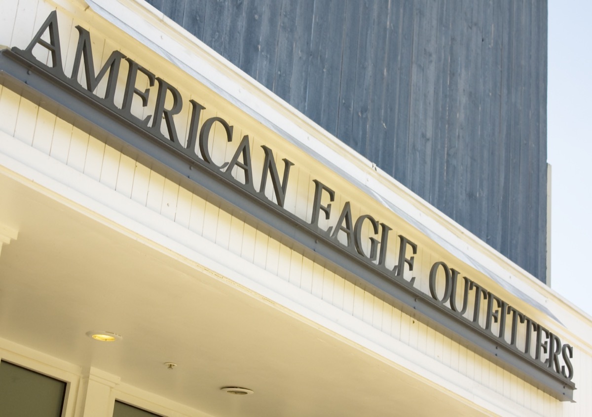 La Jolla, California, USA - September 25, 2011: Store exterior of American Eagle Outfitters. Based in Pittsburgh Pennsylvania it is a well known clothing and accessories retailer.