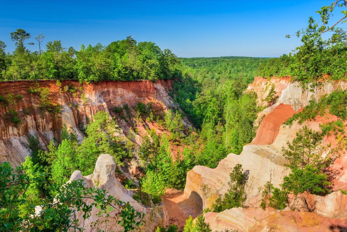 providence canyon georgia state natural wonders