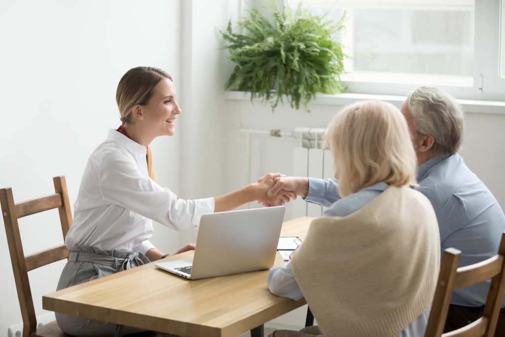 Older Couple Talking to Lawyer Not Ready to Retire