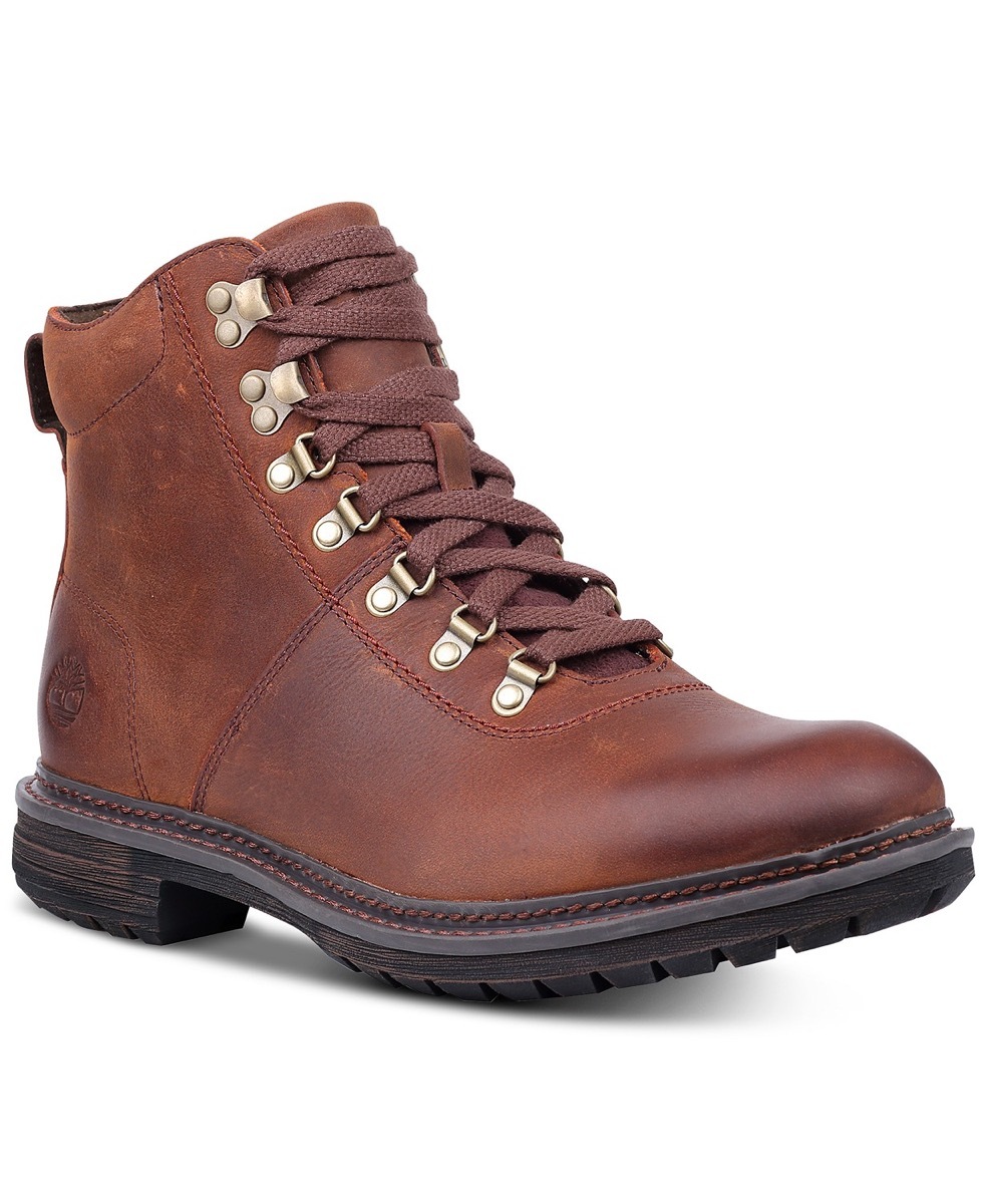 short brown hiking boots, men's winter boots