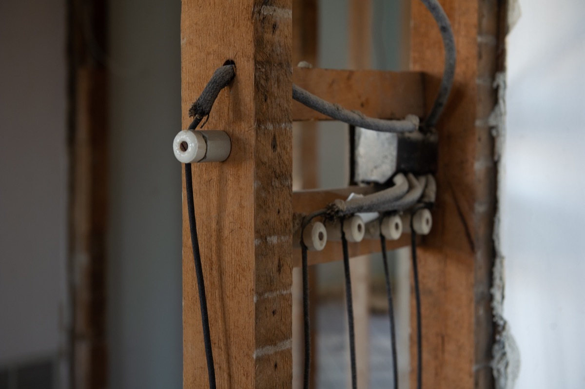 knob and tube wiring in older home