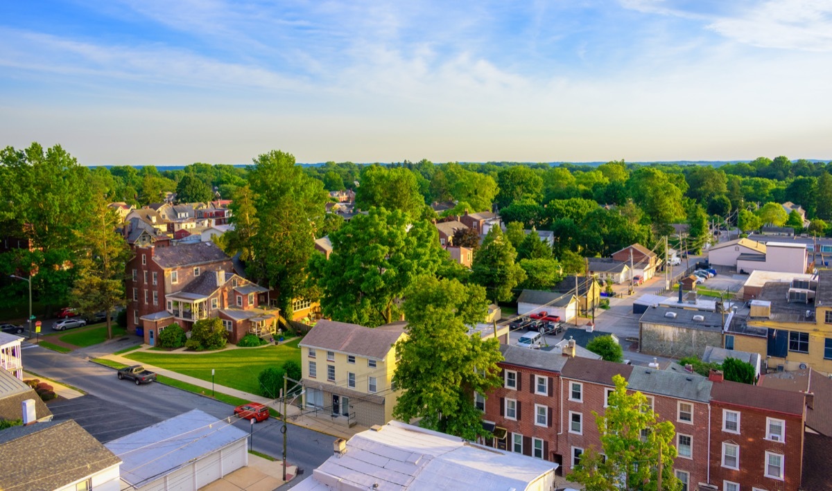 Chester pennsylvania skyline, most common town names