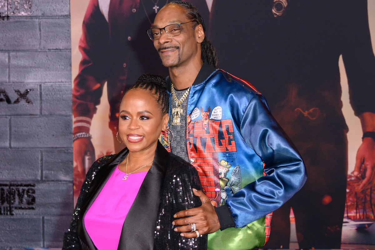 Shante Broadus and Snoop Dogg at the Hollywood premiere of Bad Boys for Life in 2020