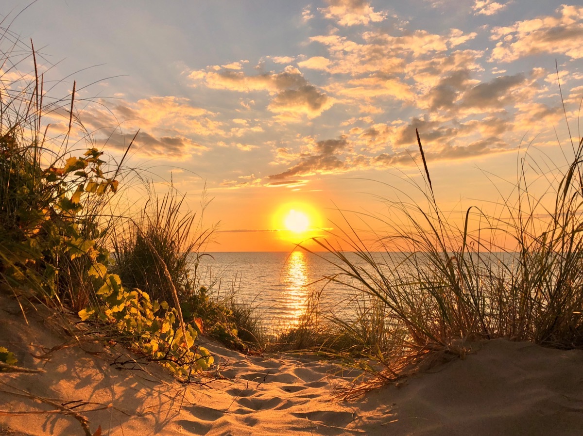 sunset in lake michigan, most common street names