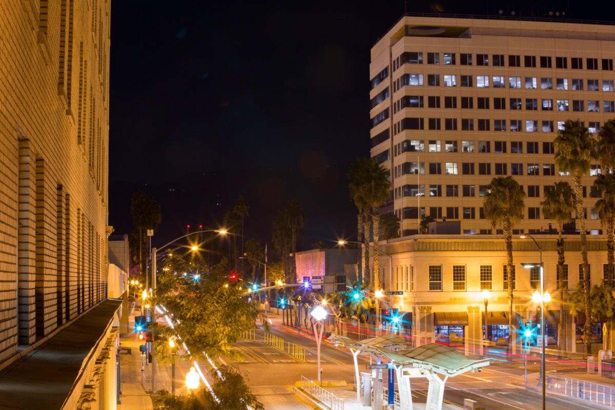 san bernardino, california cityscape