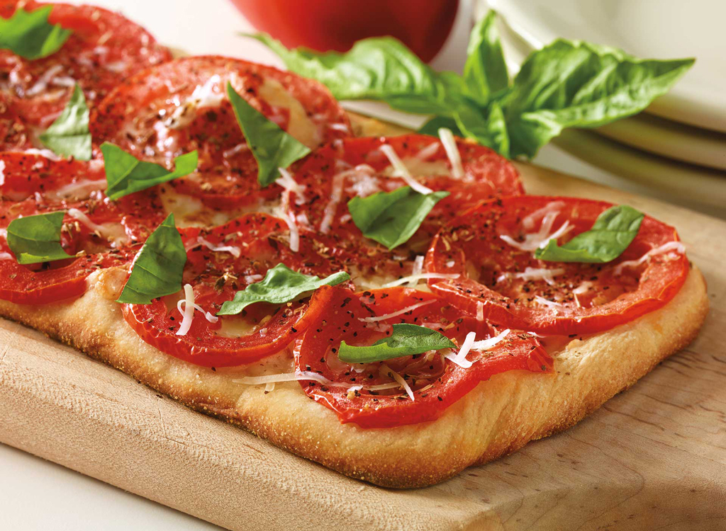 Cheesecake factory fresh basil tomato and cheese flatbread