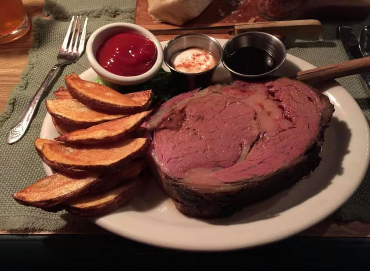 prime rib with fries