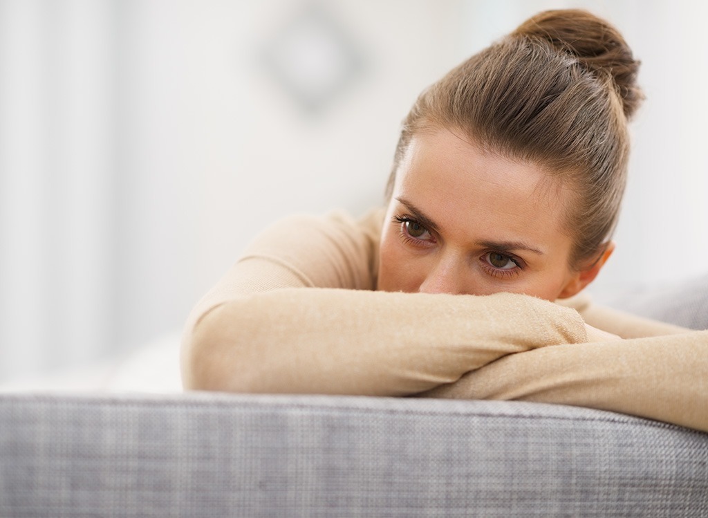 Stressed and upset woman - what happens when you dont drink enough water